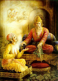 Dhritarashtra und Sanjaya